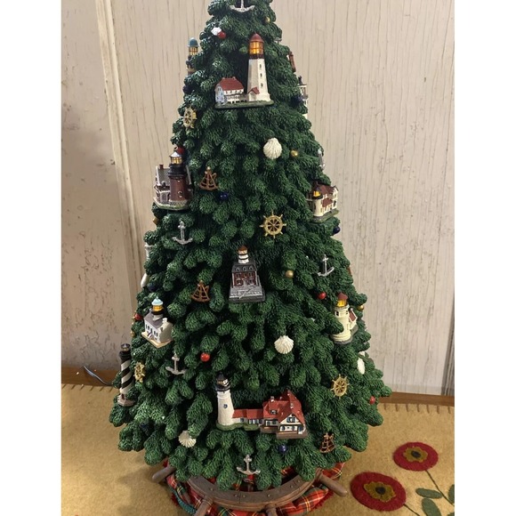 Danbury Mint Captain's Lighthouse Christmas Tree Complete w/ Accessories & Box - Picture 3 of 16